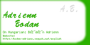 adrienn bodan business card